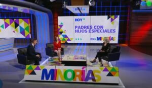 “Iván Davidovich en Telefe Noticias hablando sobre discapacidad e inclusión en el programa Minorías.”