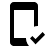 icono celular check